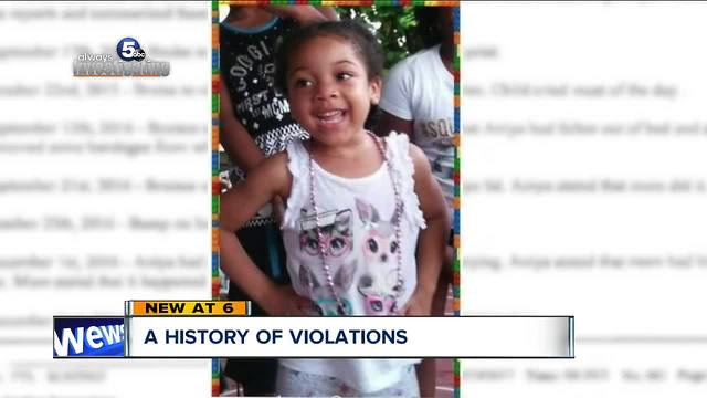 State says suspected abuse of 4-year-old Aniya went unreported by daycare despite annual inspections