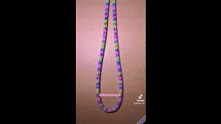Peyote stitch necklace