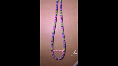 Peyote stitch necklace