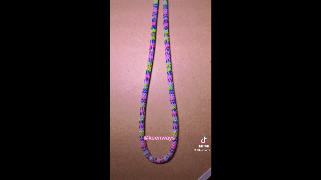 Peyote stitch necklace