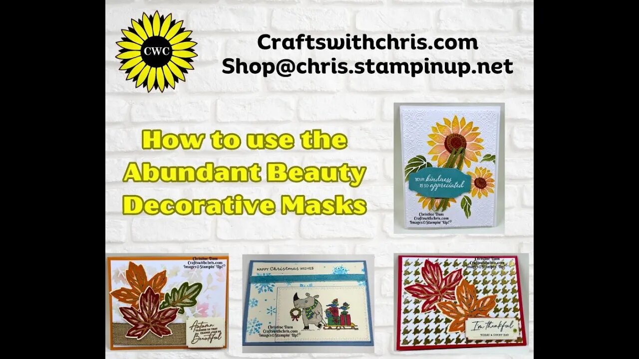 "Create Stunning Backgrounds with Abundant Masks by Stampin' Up! | Step-by-Step Tutorial"