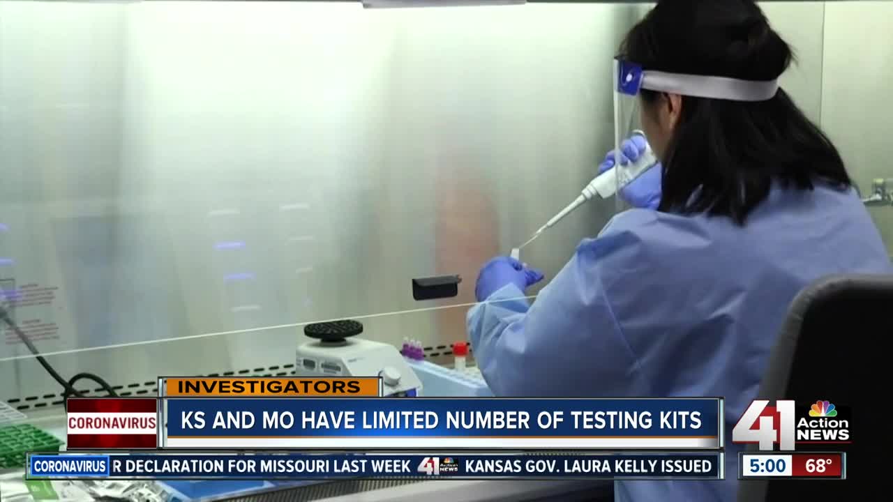 Kansas, Missouri have limited number of testing kits