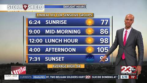 Excessive Heat Warning in effect!