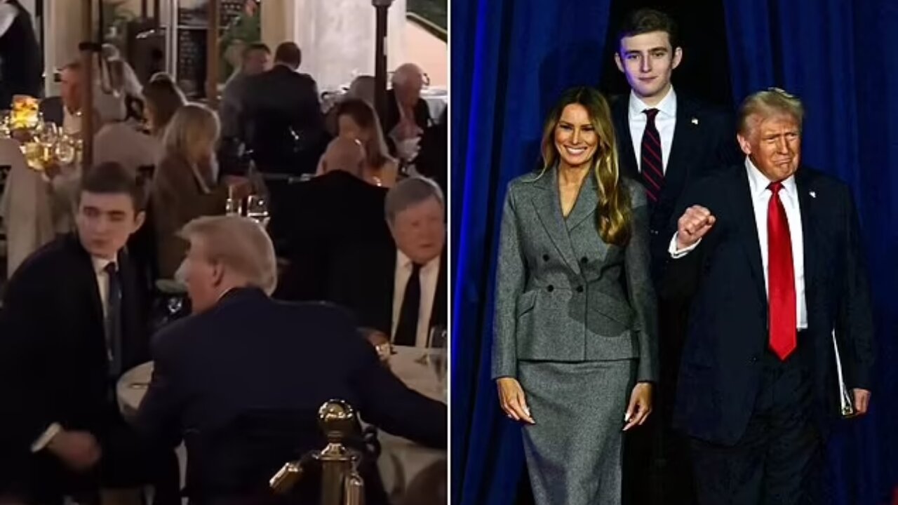 Barron Trump Enjoys Thanksgiving with Parents