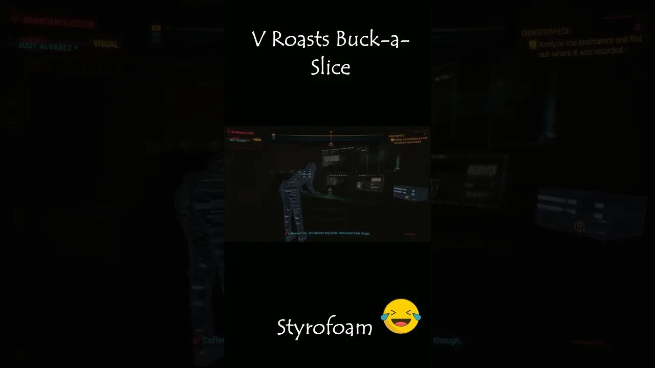 V Roasts Buck-A-Slice 💀 #shorts #cyberpunk2077 #phantomliberty #cyberpunk2077phantomliberty