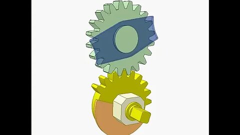 2944 Transmission with teeth uncompleted gears 8a