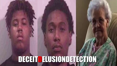 A 90-year-old white woman was murdered inside her home by two black teens