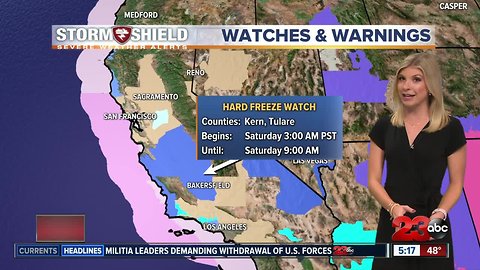 Wind Advisory impacting the Kern mountains and desert until 7 p.m. tonight