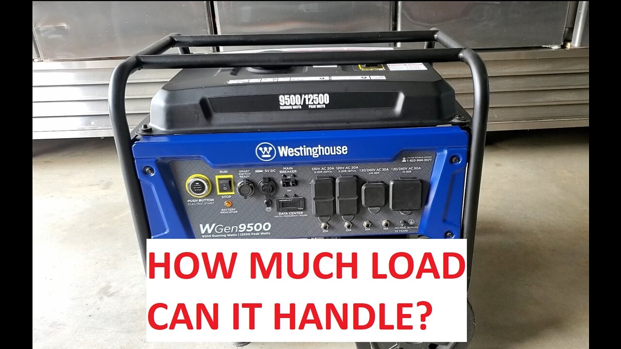 How Much Load Can A Generator Of This Size Handle In An Emergency Situation? 12,500 Peak Watts