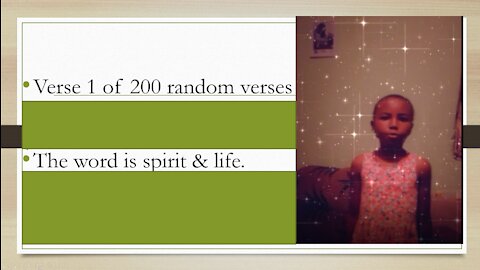Verse 1 of 200 random verses. Fear not!
