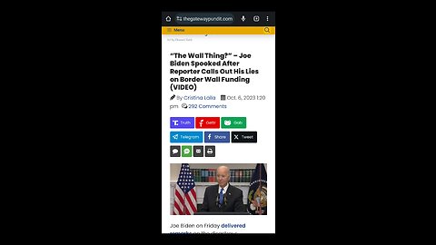 "The Wall Thing?" - Joe Biden Spooked After Reporter Calls Out His Lies on Border Wall Funding