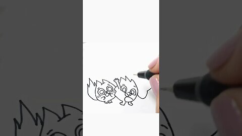 How to draw and paint the Pikwik Pack character in an easy and fun way #shorts