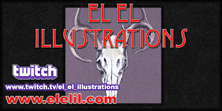 Drawing a Deer Skull in Pastel