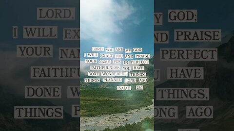 Isaiah 25:1
