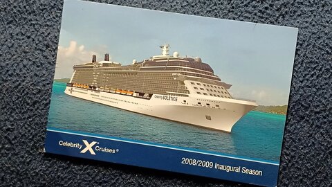 MEDIA REVIEW : Celebrity Solstice 2008/2008 Inaugural Season postcard