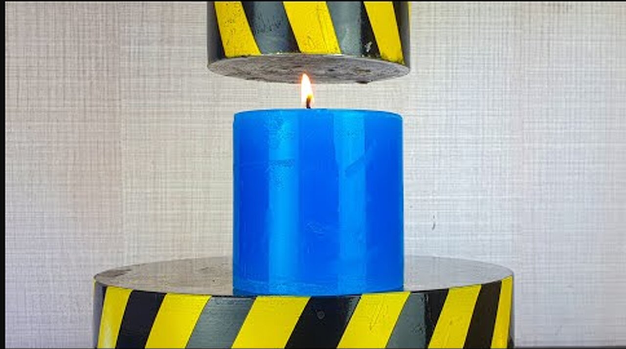 HYDRAULIC PRESS vs CANDLE