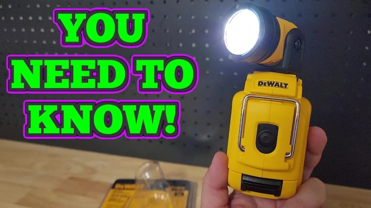 What You NEED To Know About This DeWALT LED Light!