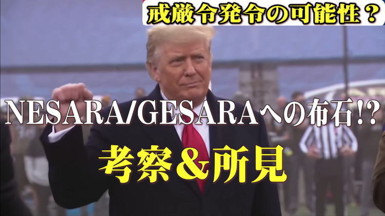 （前半）【検証＆見解】米国での戒厳令発令の可能性？