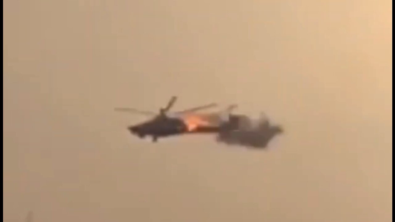 Ukrainian troops shot down a Russian Mi-28 attack helicopter