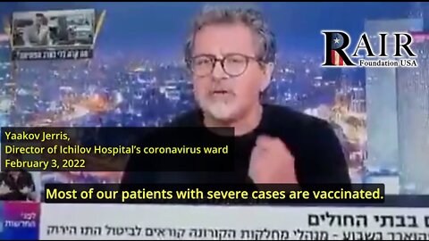 Director of Israel's Most Prestigious Hospital: '80% of serious COVID cases are fully vaccinated'