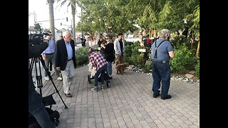 Bernie Sanders visits the Healing Garden