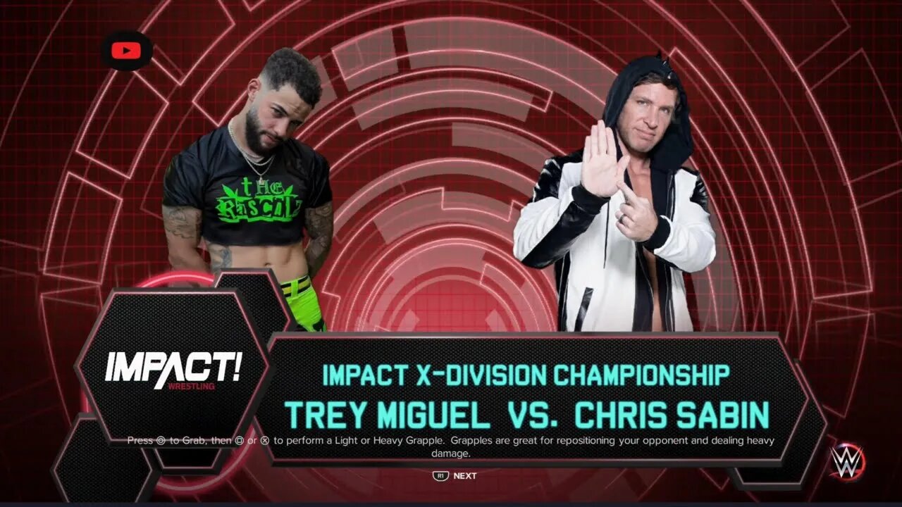 Impact Wrestling Trey Miguel vs Chris Sabin for the Impact or X Division Championship