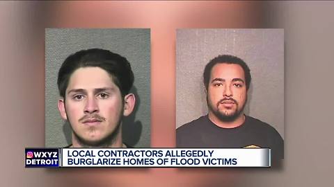 Metro Detroit contractors allegedly burglarized homes of Hurricane Harvey flooding victims