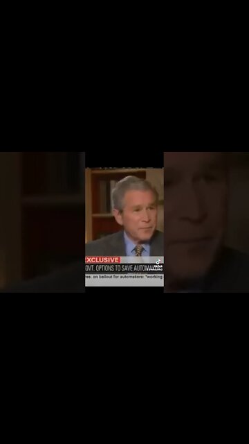 2008 Bush: I had to abandon free-market principles to save the free-market system - December 2008