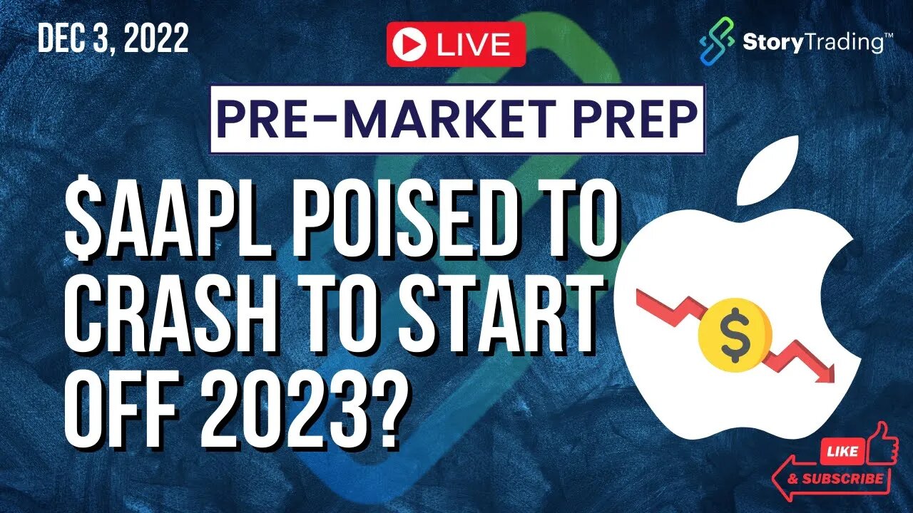 1/3/22 Pre-Market Prep: $AAPL Poised to Crash to Start off 2023?