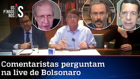 EXCLUSIVO: Entrevista durante a live de Jair Bolsonaro de 13/08/20