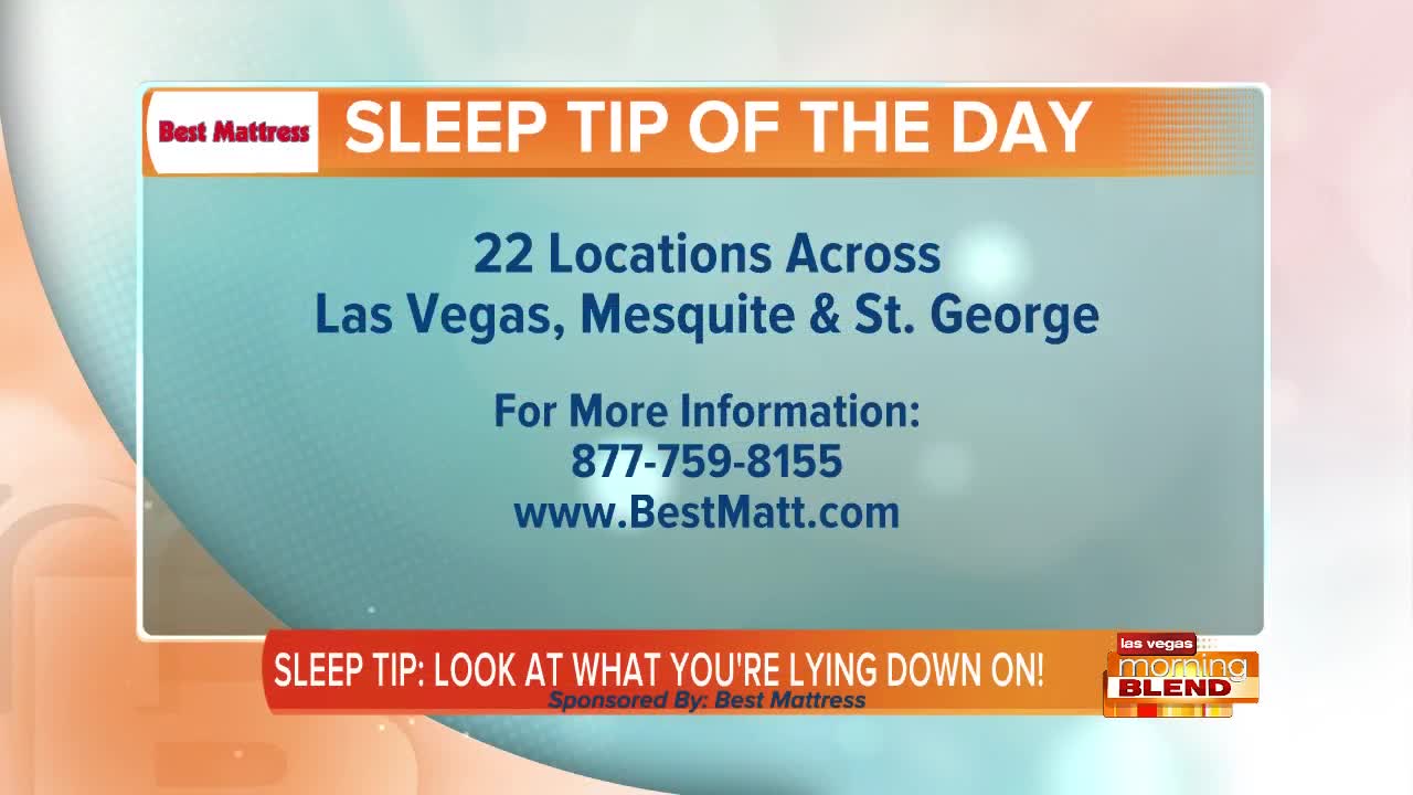 Sleep Tip: Know What You're Lying On!