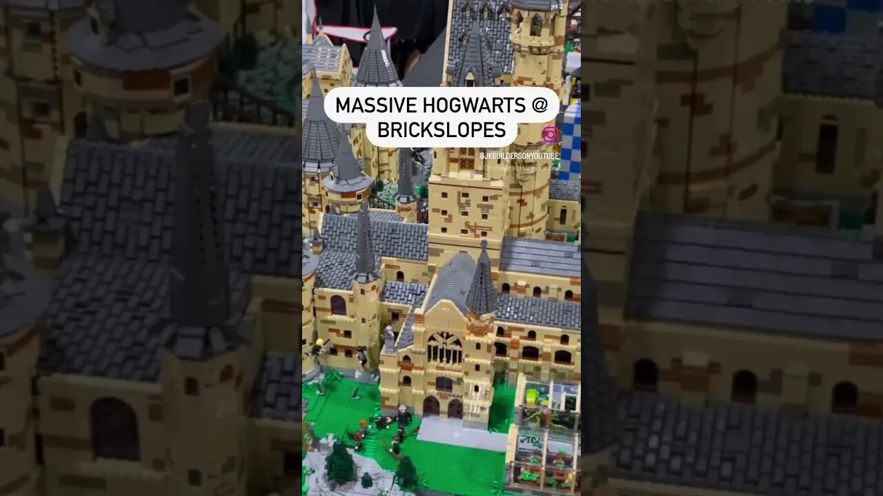 Massive Hogwarts at Brickslopes in Salt Lake City , Utah! #lego #shorts #harrypotter #hogwarts