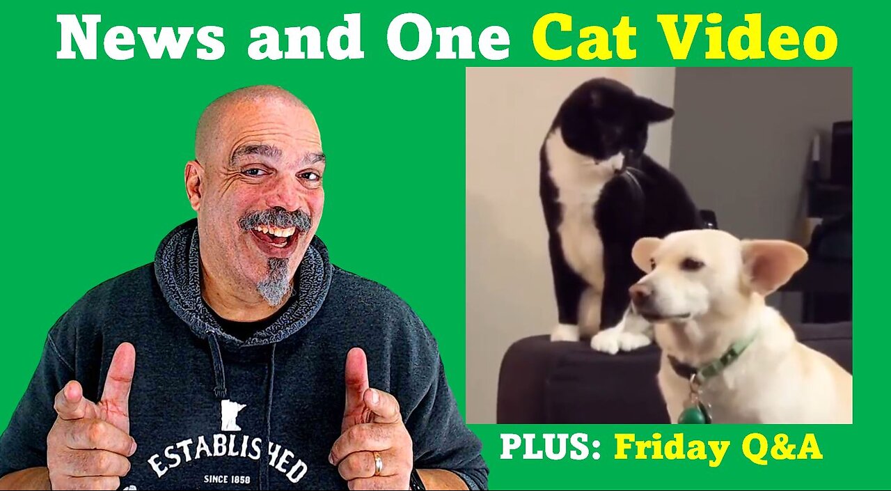 The Morning Knight LIVE! No. 1157- News and One Cat Video Plus: Friday Q&A