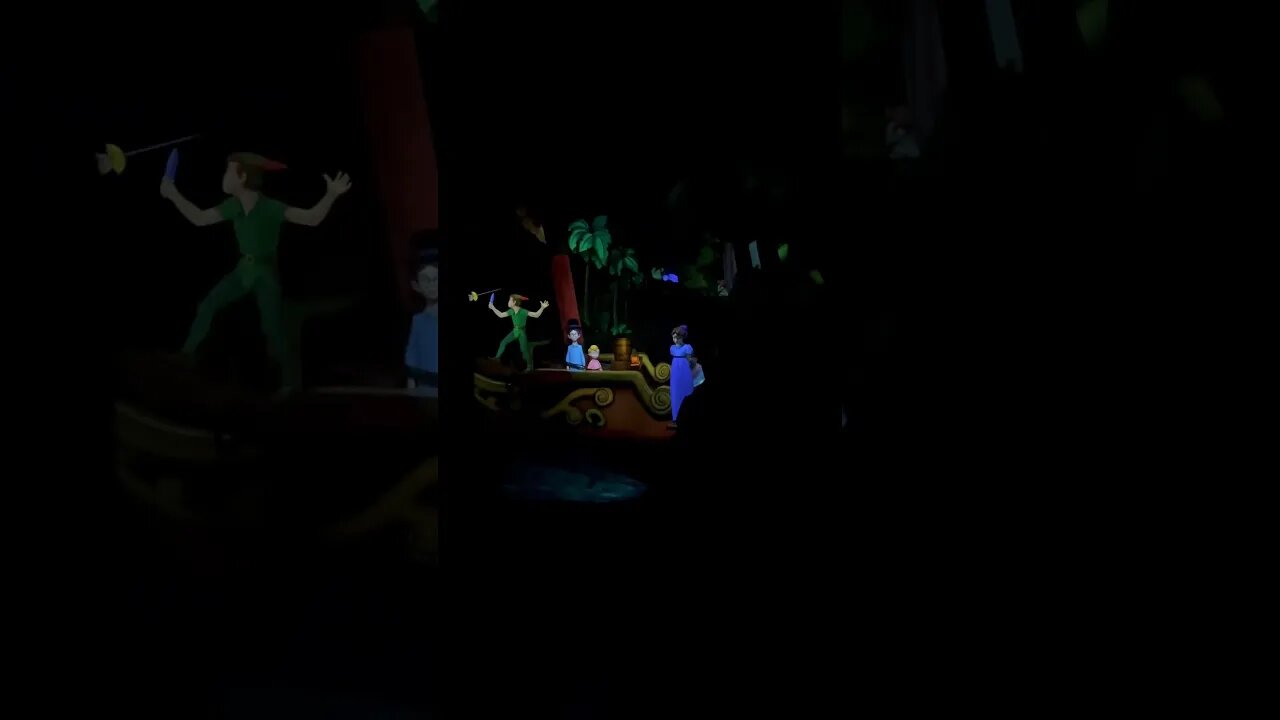 The Peter Pan Ride At Disneyland Is SO COOL! #shorts