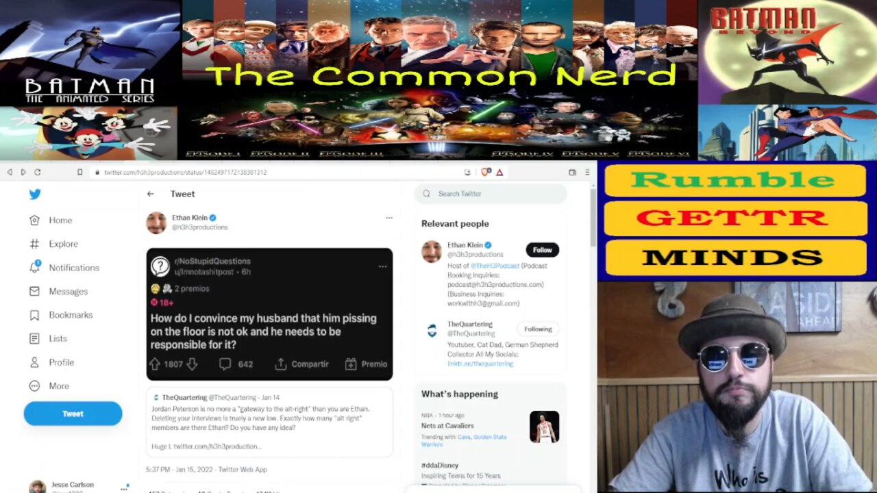 H3H3 Ethan Klein Begs Quartering for Attention and Others