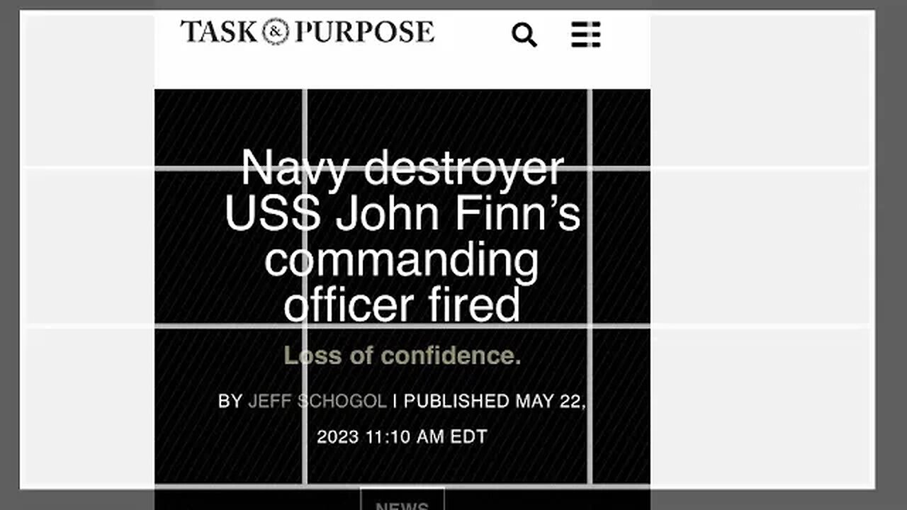 Why are so many “It is common for military branches to cite a “loss of confidence” happening…?