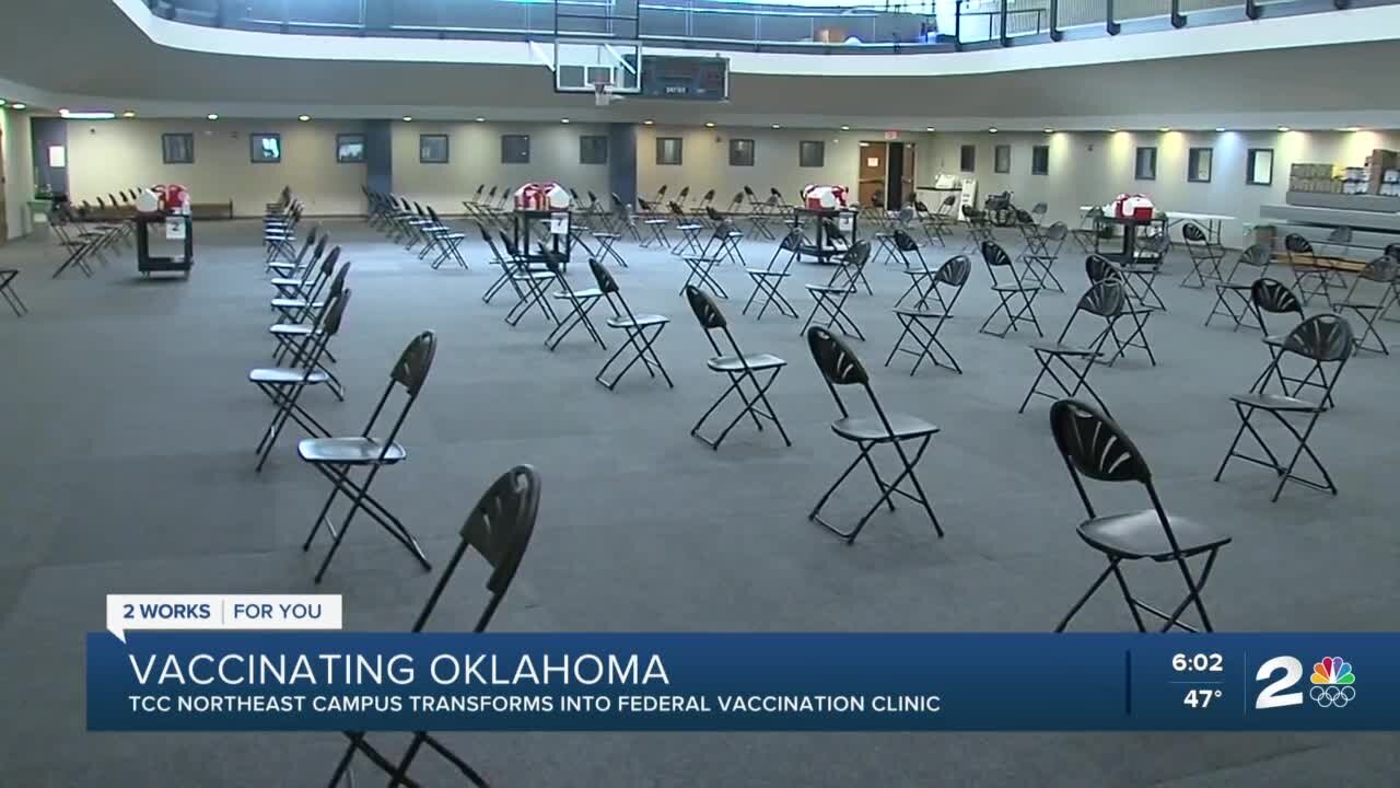 TCC northeast campus transforms into federal vaccination clinic