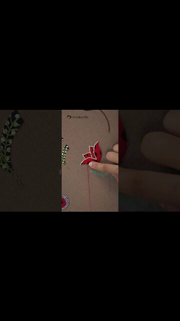 Applique Flower with Scrap Fabric - #embroidery #embroiderypatterns #fashionembroidery #diy