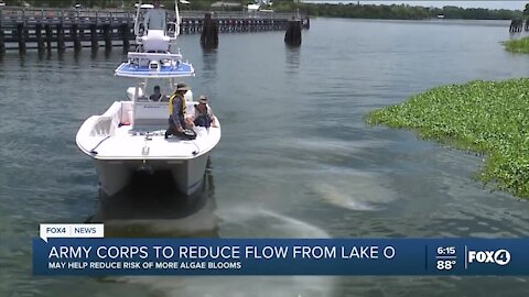 The U.S. Army Corps of Engineers to reduce Lake Okeechobee releases