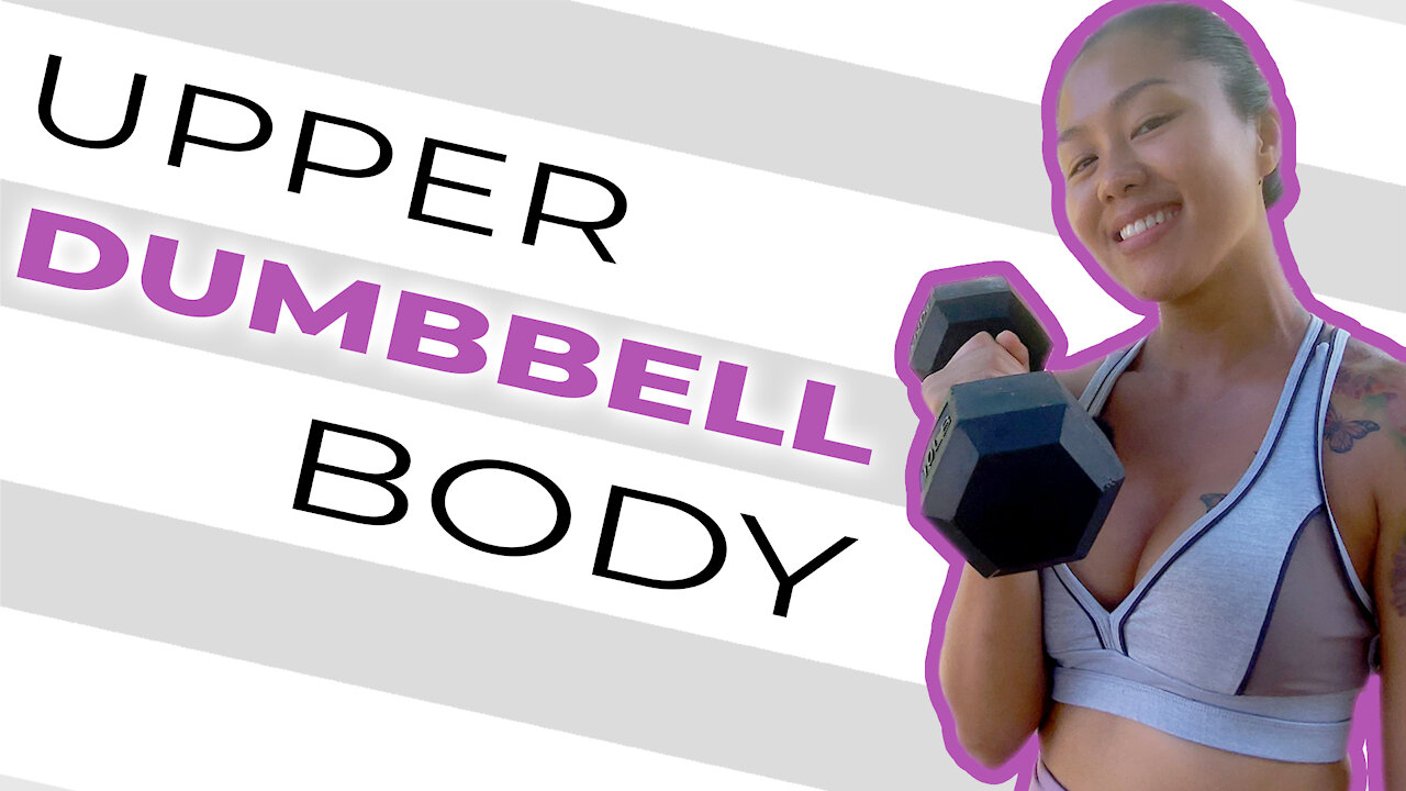 3 AWESOME Upper Body Dumbbell Exercises | Great For BEGINNERS💯