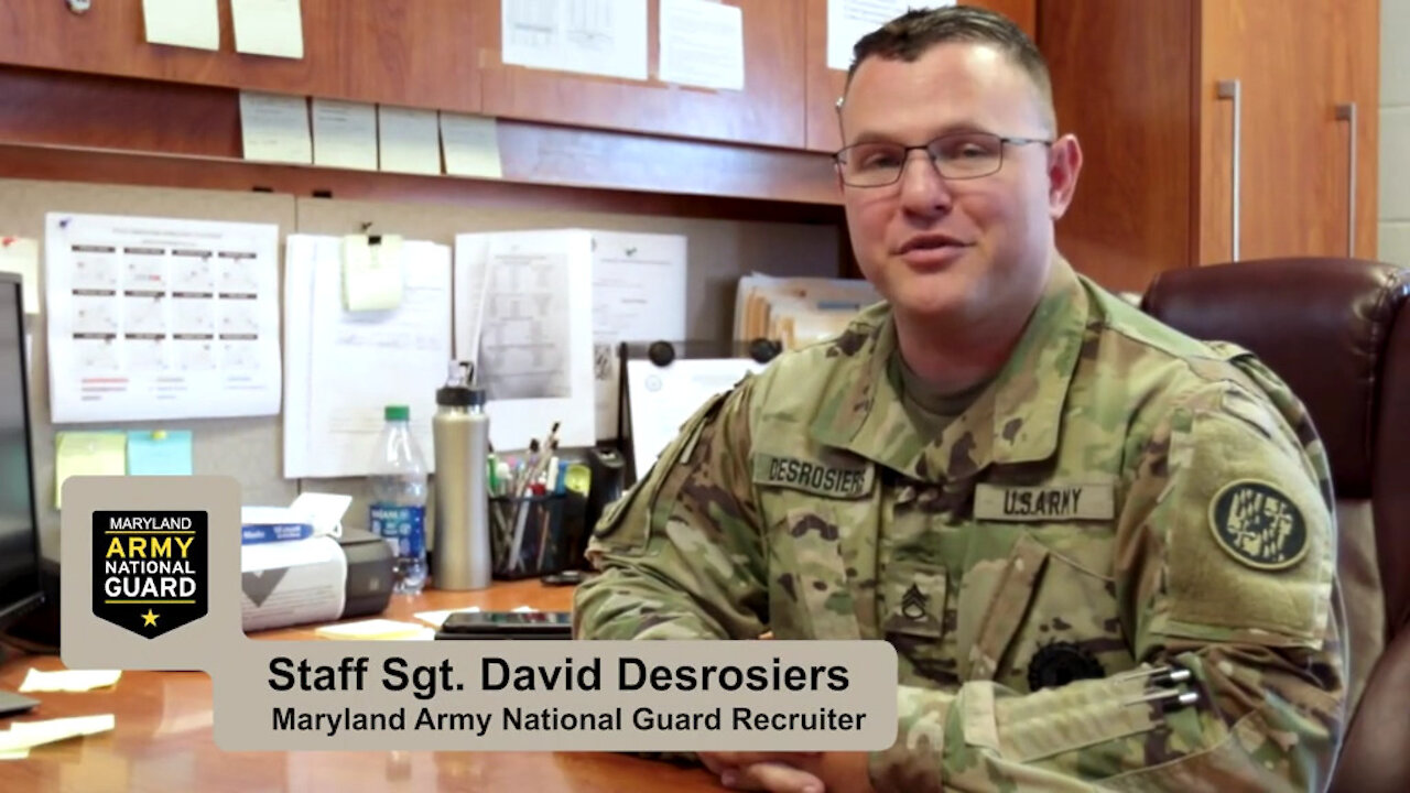 Get to Know MDARNG Recruiter Staff Sgt. David Desrosiers