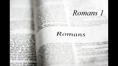 Romans 1 Bible study