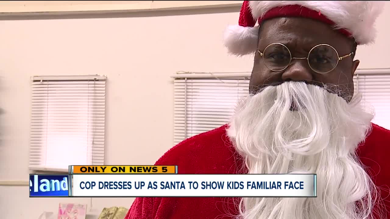 Local officer helps children see a Santa that looks more like them