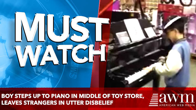 Boy Steps Up To Piano In Middle Of Toy Store, Leaves Strangers In Utter Disbelief