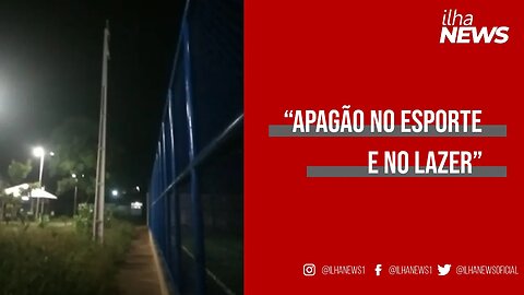 Prefeitura faz "gambiarra" e deixa quadra de esportes do Bairro Rodoviário no escuro; entenda!