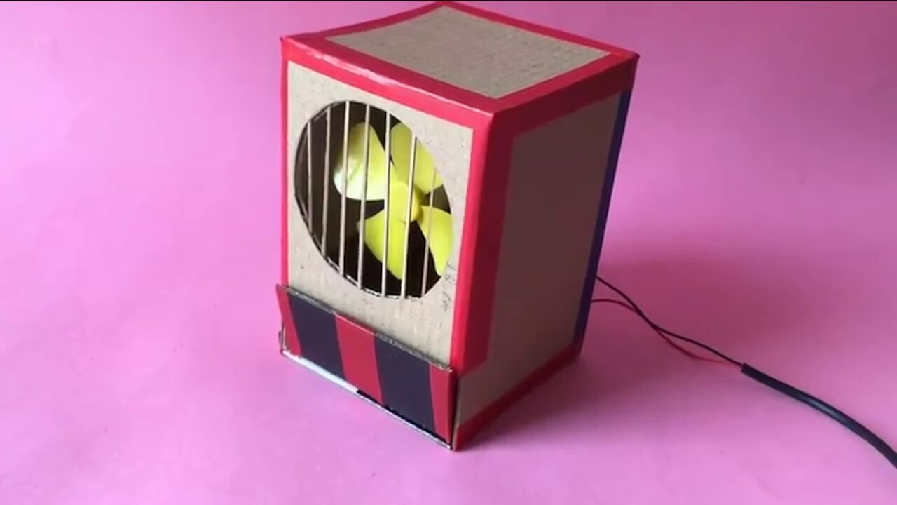 How to Make a Mini Cooler From Cardboard - DIY_Air_Conditioner_at_Home___AC