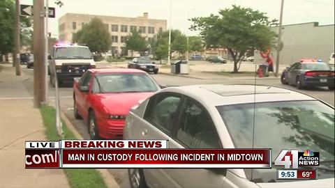Man in custody following incident in Midtown