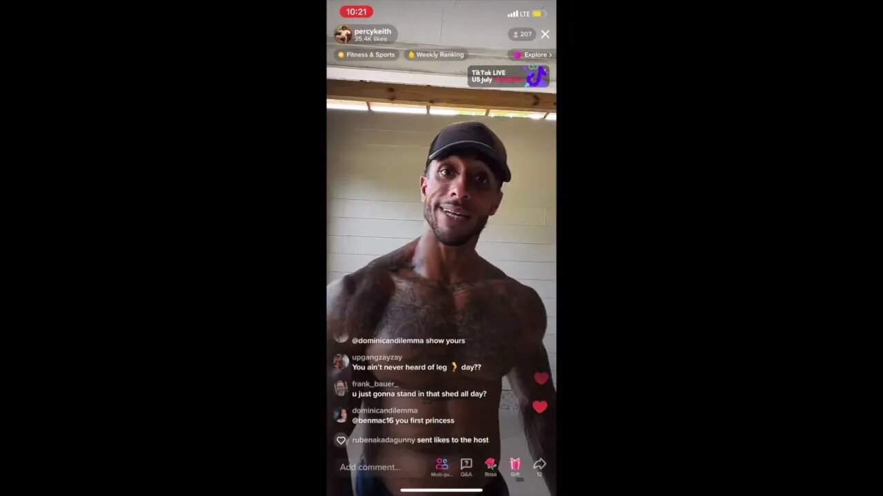 PERCY KEITH TIKTOK LIVE ON WHAT SUPPLEMENTS HE TAKES AND MORE!!