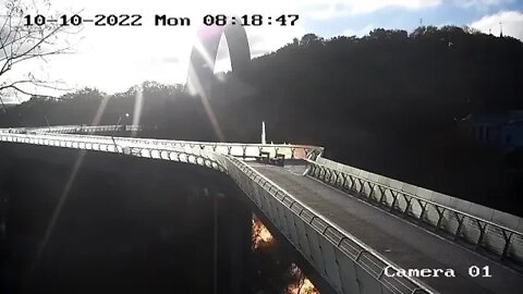 Kiev's “Klitschko Bridge" has been struck directly with a missile.
