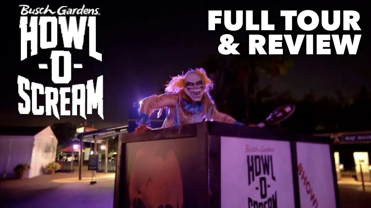 Howl-O-Scream Busch Gardens Tampa - Full Tour & Review